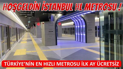 İstanbul'da Yeni Metro Hattı Açıldı