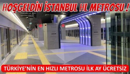 İstanbul'da Yeni Metro Hattı Açıldı